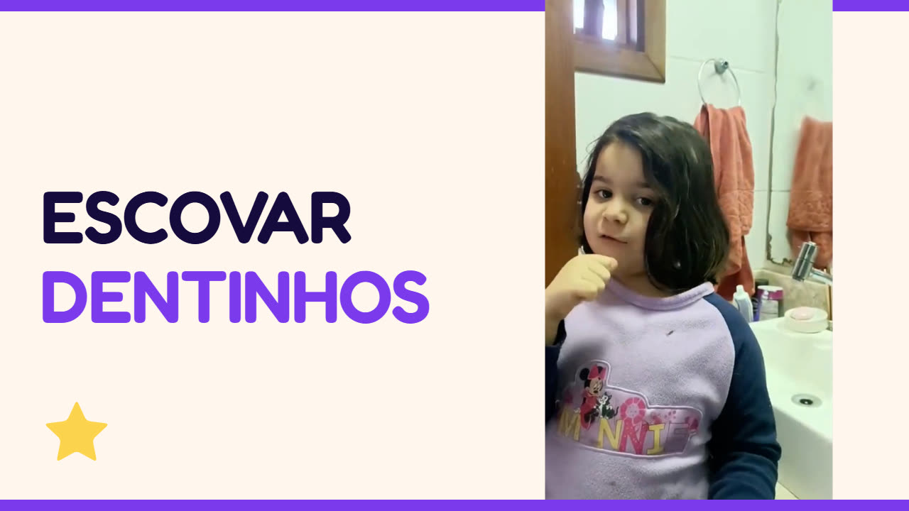 Miniatura de Escovar os dentinhos